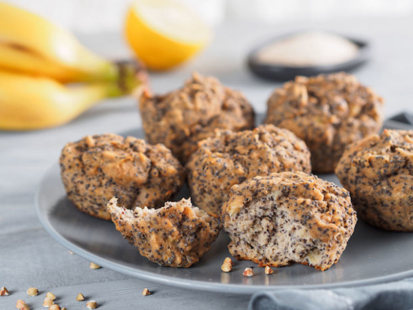 Gesunde und leckere Fitness Rezepte - Bananen Muffins